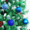 34pcs Blue Christmas Ball Ornaments  2.36in