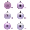 34pcs Lavender Christmas Ball Ornaments