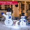 3pcs 3D Snowman Yard Decoration Lighted