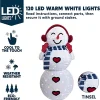 3ft LED Light Up Yard Snowman with Earmuffs