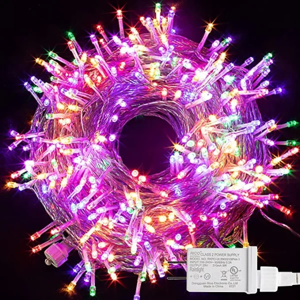 400 Warm White LED String Lights 8 modes