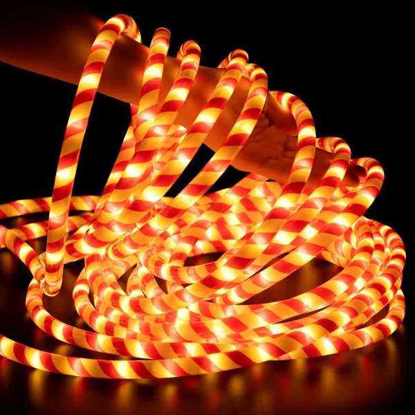 360 LED Candy Cane Rope Light 40ft