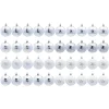 40pcs Christmas Ball Ornaments With Glitter Print  2.36in