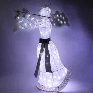 5ft LED Yard Light – Cottonn Angel (Flute)