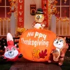 6ft Long Animal's Thanksgiving Inflatable