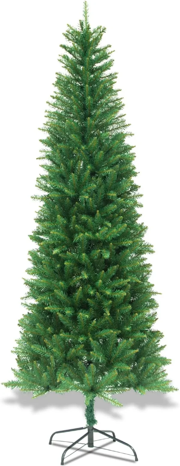 7.5ft Pencil Christmas Tree With 1075 PVC Branch Tips