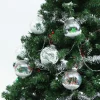 8pcs Snow Filling Clear Plastic Christmas Ornaments
