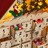 Christmas LED Wooden House Advent Calendar With 24 Drawers