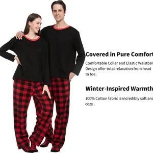 Matching Family Christmas Pajamas Red Plaid Set