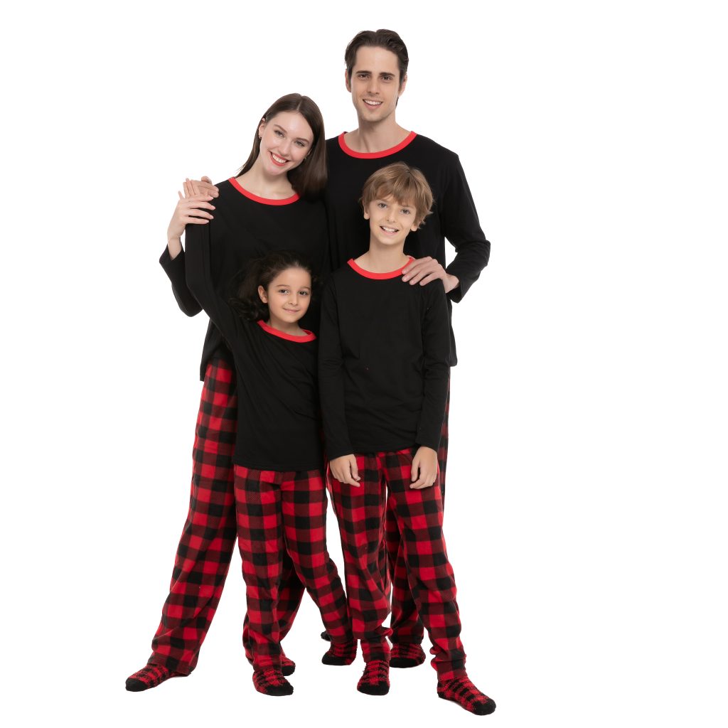 Buffalo Christmas pajamas sets for the family