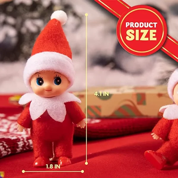 2pcs Plush Christmas Elf Doll