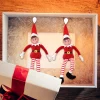 2pcs Christmas Elf Plush Red Doll 12in