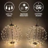 2pcs LED Hanging Collapsible Ball Lights 12in