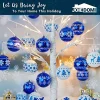 30pcs Blue and White Christmas Ball Ornaments