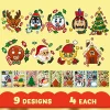 36ps Make A Face Christmas Stickers Sheets
