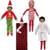 4pcs Christmas Elf Doll Clothes Accessory Set