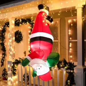 5.5ft Christmas Hanging Santa Inflatable Decoration