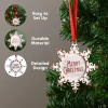 5pcs Snowflake Photo Christmas Ornaments