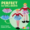 5pcs Santa Elf Couture Dance Skirt Set