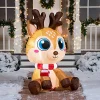 5ft LED Cartoony Christmas Inflatable Reindeer
