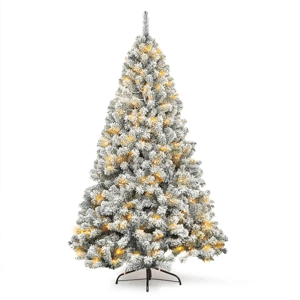 300 LED Prelit Christmas Tree with Snow 6ft