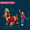 6ft LED Inflatable Long puppy Inflatable & a Cane