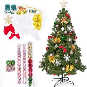 6ft Prelit Christmas Tree with Decoration Kit