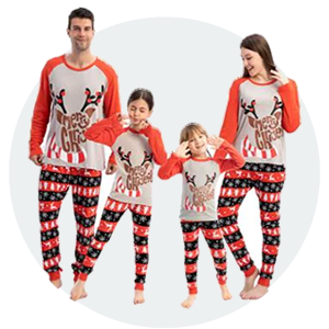 family matching Christmas pajamas