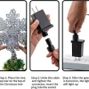 LED Snowflake Tree Topper Lighted w/ White Projector