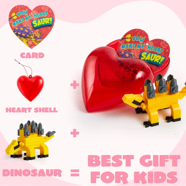 Ptyfavor Valentines Gifts for Kids Classroom - 36 Pack Valentines Day Gift  Cards with Dinosaur Squishies Toys for School Class Exchange Gifts, Boys