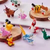 24Pcs Kids Valentines Cards with Animal Building Blocks-Classroom Exchange Gifts