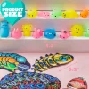 28Pcs Glow In The Dark Mochi Squishy Toys with Kids Valentines Cards