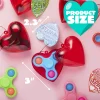 28Pcs Spinner Filled Hearts with Kids Valentines Cards for Classroom Exchange Gifts