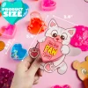 28Pcs Slime Hearts with Valentines Day Cards for Kids-Classroom Exchange Gifts