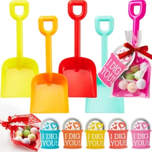 28Pcs Valentines Day I DIG YOU Shovel Toy with Valentines Day Cards for Kids-Classroom Exchange Gifts