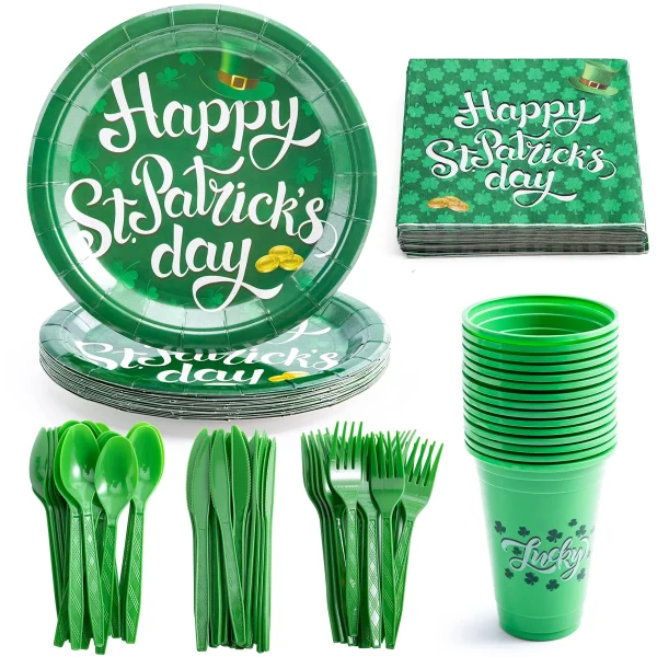 126Pcs St Patrick's Party Supplies Pack