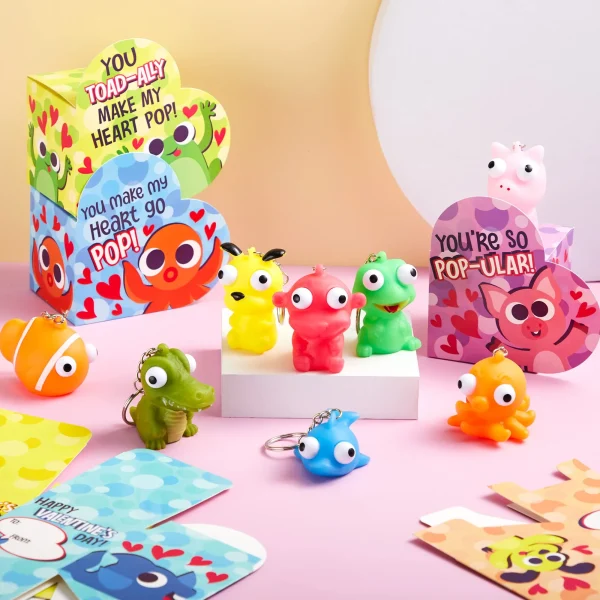 24pcs Valentines Eye Popping with Heart Box