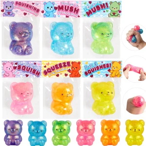 24pcs Valentines Squishy Bear Toy with Cards