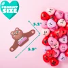 28Pcs Heart Stress Ball with Kids Valentines Cards for Classroom Exchange Gifts