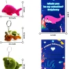 28Pcs Mini Keychain Plush Animal Toys with Kids Valentines Cards
