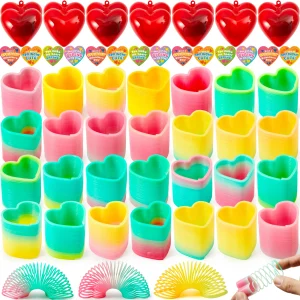 28pcs Rainbow Springs with Valentines Card