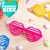 28pcs Heart Shaped Shutter Shade Glasses with Cards