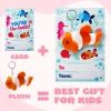 28pcs Valentines Day Cards with Sea Animals Keychain