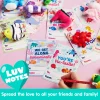 28pcs Valentines Day Cards with Sea Animals Keychain