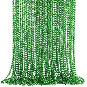 36Pcs St Patrick’s Day Green Bead Necklaces