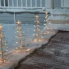4Pcs Spiral Christmas Tree Pathway Light 18in