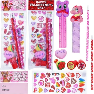 56pcs Assorted Valentines Day Stationery
