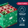 Snowflake Patterned Christmas Ornament Storage Box