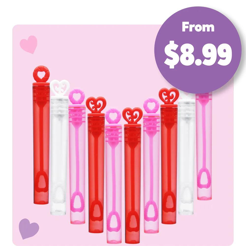 V-day party favors start at $8.99