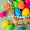 100Pcs Colorful Bright Plastic Easter Egg Shells 2.3in